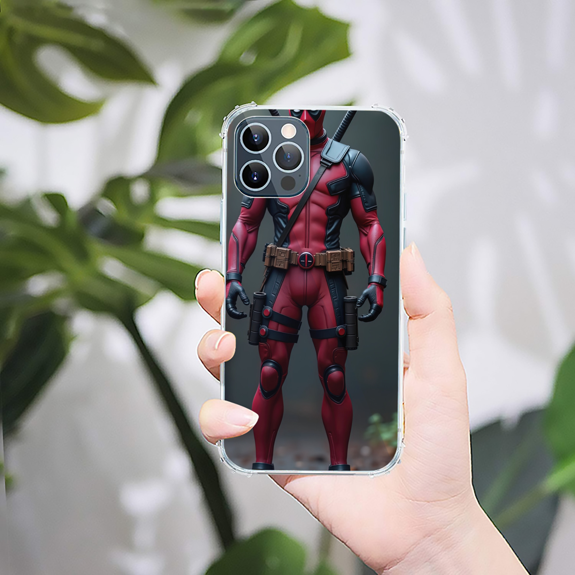 （画像用） Deadpool デッドプール 【iPhone 12シリーズ対応】透明スマホケース（クリアソフトケース）